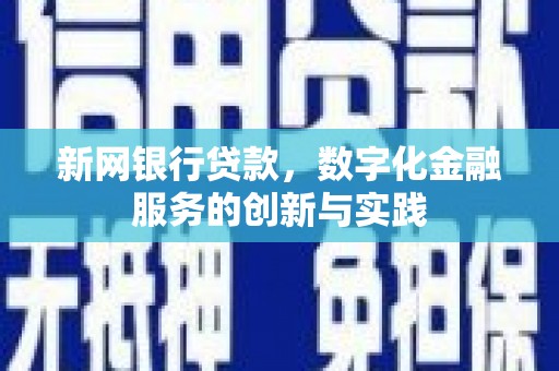 香港新网银行贷款，数字化金融服务的创新与实践