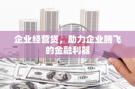 香港企业经营贷，助力企业腾飞的金融利器