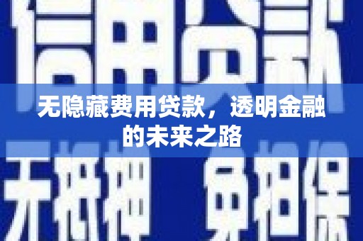 香港无隐藏费用贷款，透明金融的未来之路
