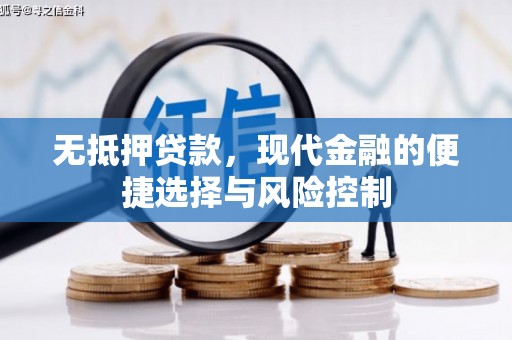 香港无抵押贷款，现代金融的便捷选择与风险控制