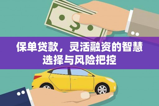 香港保单贷款，灵活融资的智慧选择与风险把控