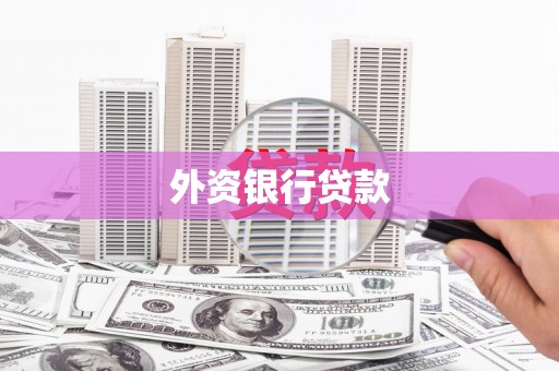 香港外资银行贷款
