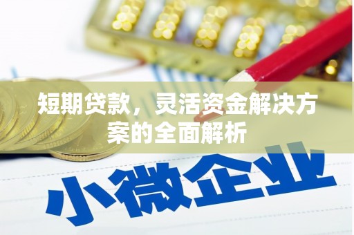 香港短期贷款，灵活资金解决方案的全面解析