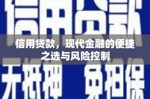 香港信用贷款，现代金融的便捷之选与风险控制
