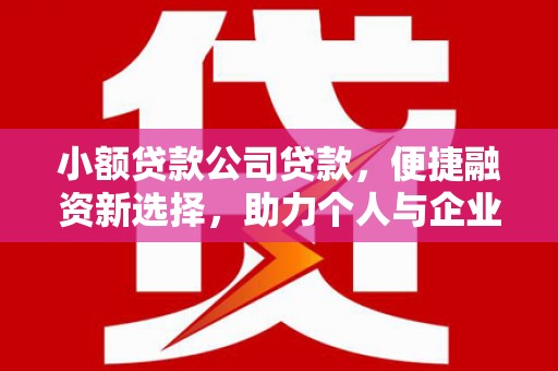 香港小额贷款公司贷款，便捷融资新选择，助力个人与企业成长