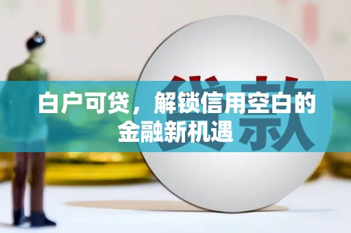 香港白户可贷，解锁信用空白的金融新机遇