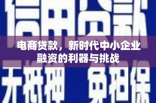 香港电商贷款，新时代中小企业融资的利器与挑战