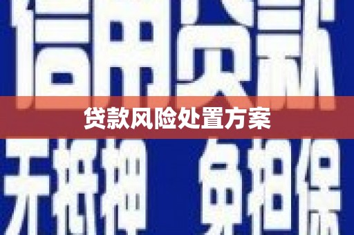 香港贷款风险处置方案