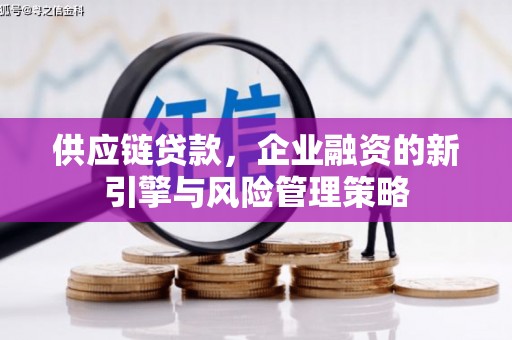香港供应链贷款，企业融资的新引擎与风险管理策略
