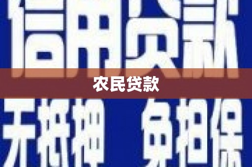 香港农民贷款