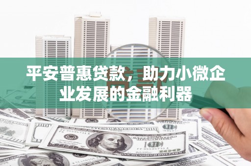 香港平安普惠贷款，助力小微企业发展的金融利器