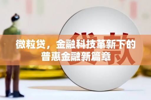 香港微粒贷，金融科技革新下的普惠金融新篇章
