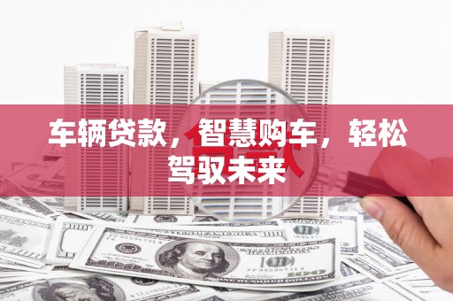 香港车辆贷款，智慧购车，轻松驾驭未来