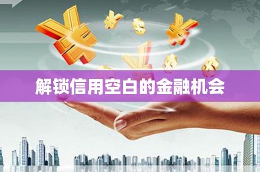香港解锁信用空白的金融机会